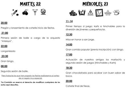 Imagen Celebración de San Jorge en Valfonda de Santa Ana