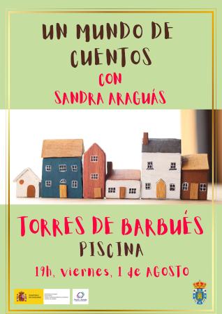 Imagen Cuentacuentos con Sandra Araguás en las piscinas de Torres de Barbués